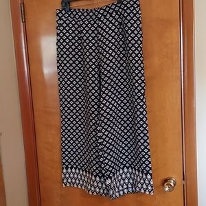 NWT summery wide leg crop pants